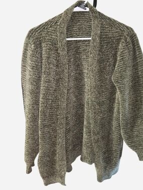 Cozy Olive Open-Front Women’s Cardigan Sweater
